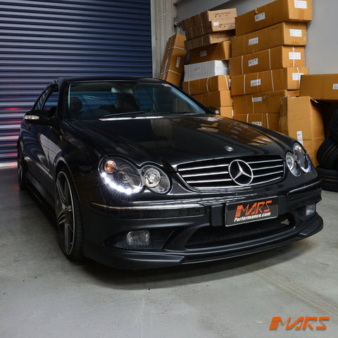 Black LED DRL Projector Head Lights for Mercede - Benz CLK - Class W209 C209 A209 2002 - 2009 - Mars Performance