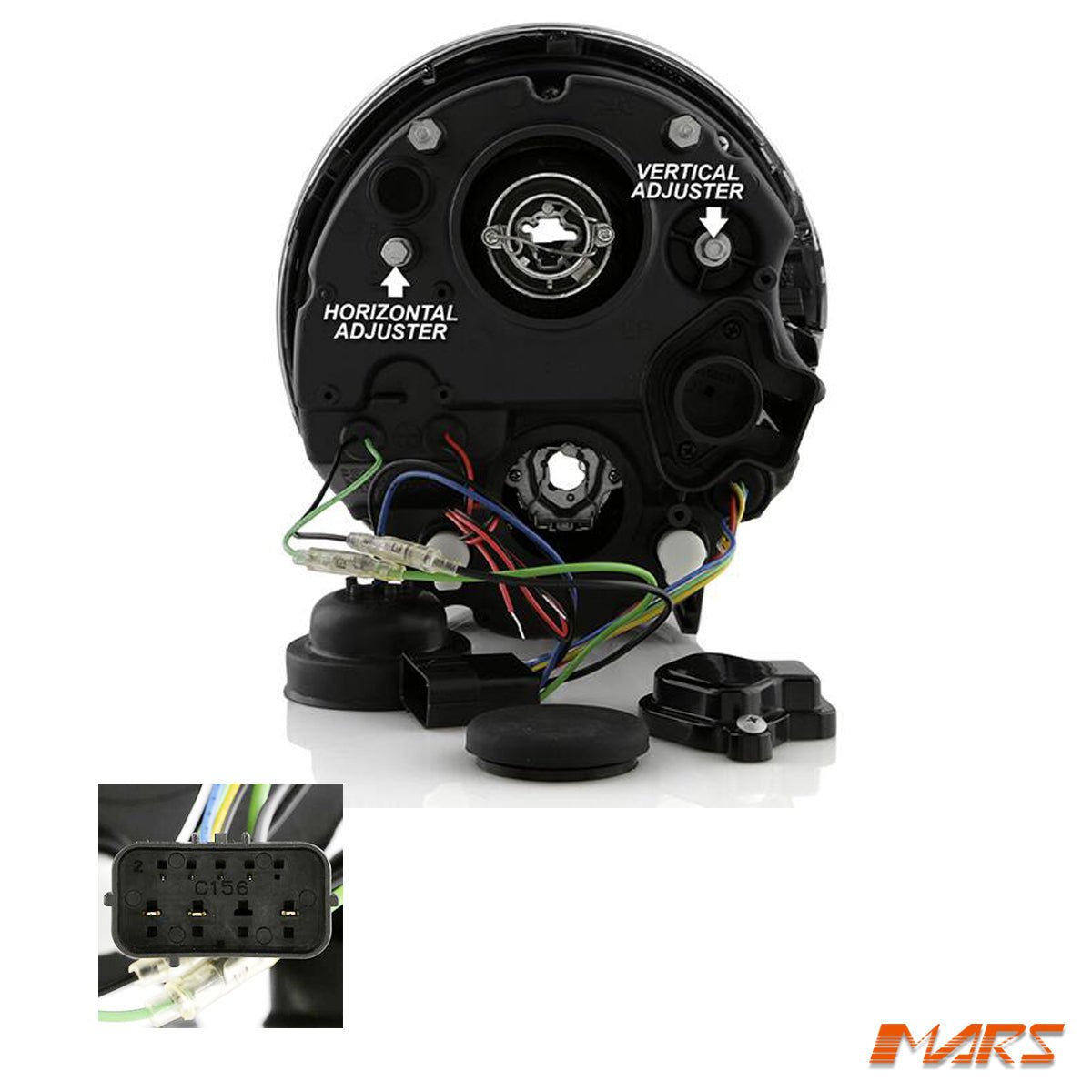 Black LED DRL Projector Head Lights for Mini Cooper R50 & Cooper S R53 2001 - 2006 - Mars Performance