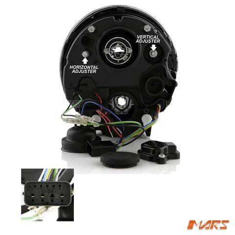 Black LED DRL Projector Head Lights for Mini Cooper R50 & Cooper S R53 2001 - 2006 - Mars Performance