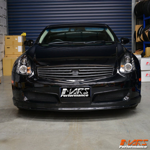 Black LED DRL Projector Head Lights for Nissan & Infiniti G35 V35 Coupe 2003 - 2008 - Mars Performance