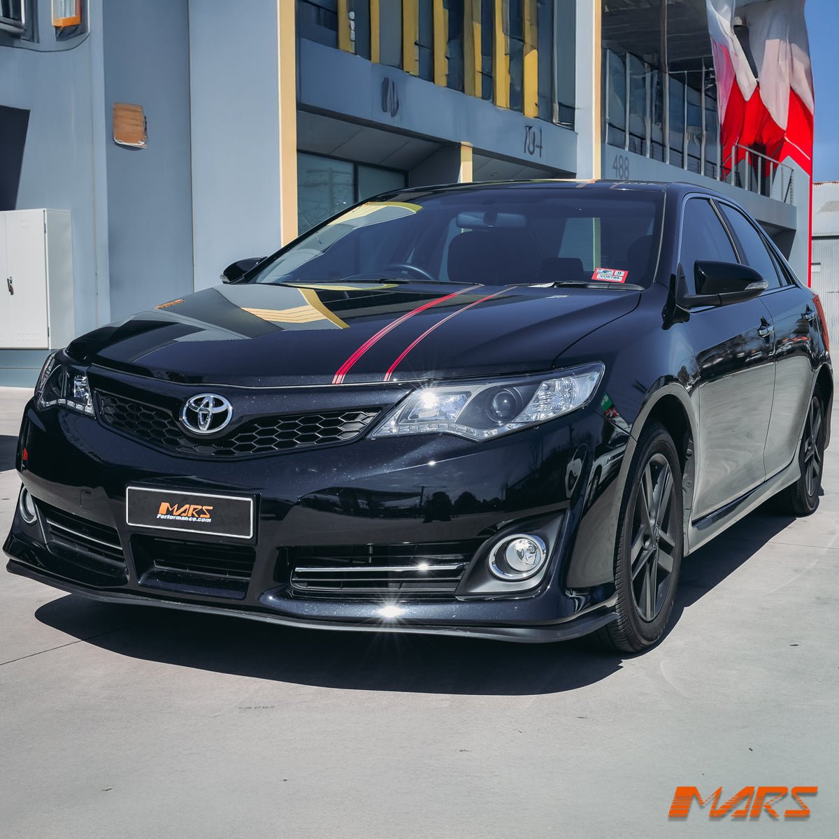 Black LED DRL Projector Head Lights for Toyota Camry 2012 - 2015 - Mars Performance