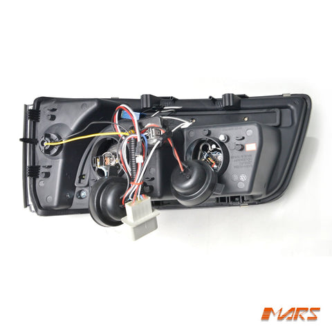 Black LED DRL Projector Head Lights for VolksWagen VW Transporter & Multivan T5 2004 - 2010 - Mars Performance