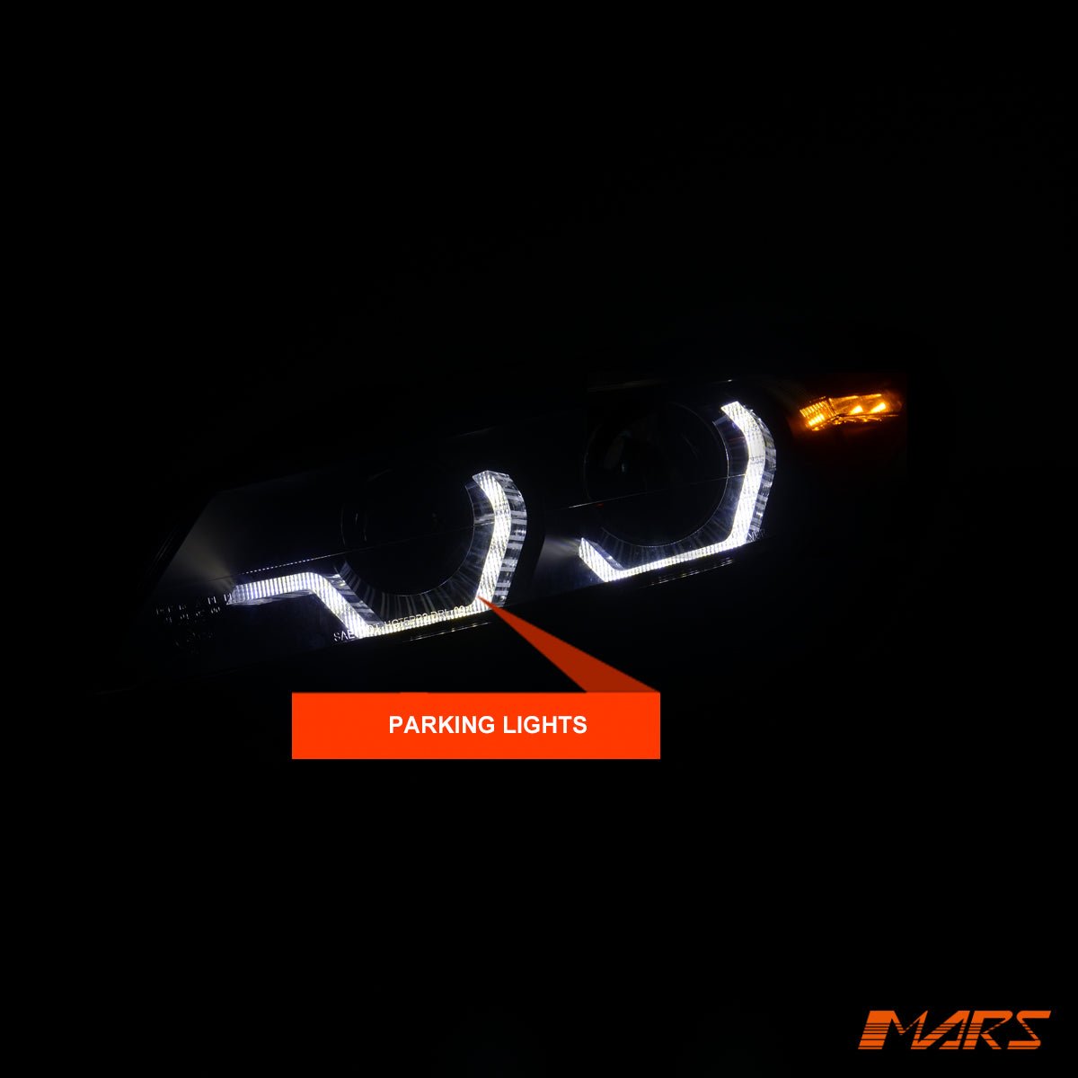Black LED DRL Projector Head Lights with Sequential Indicators for BMW Z4 E89 LCI 2014 - 2016 - Mars Performance