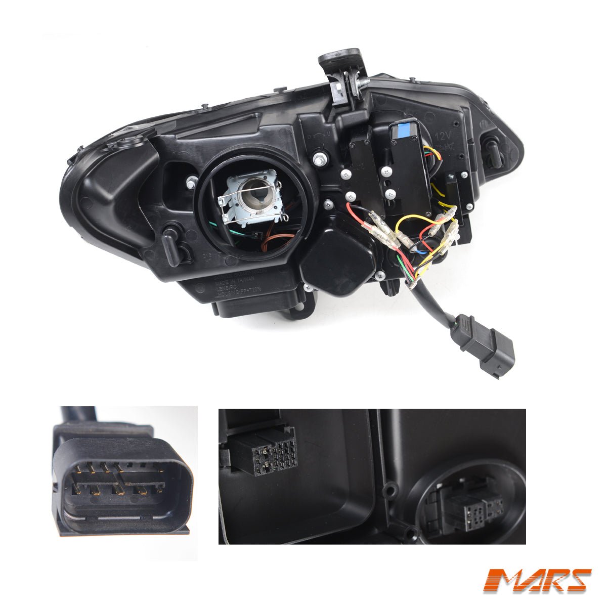Black LED DRL Projector Head Lights with Sequential Indicators for BMW Z4 E89 LCI 2014 - 2016 - Mars Performance