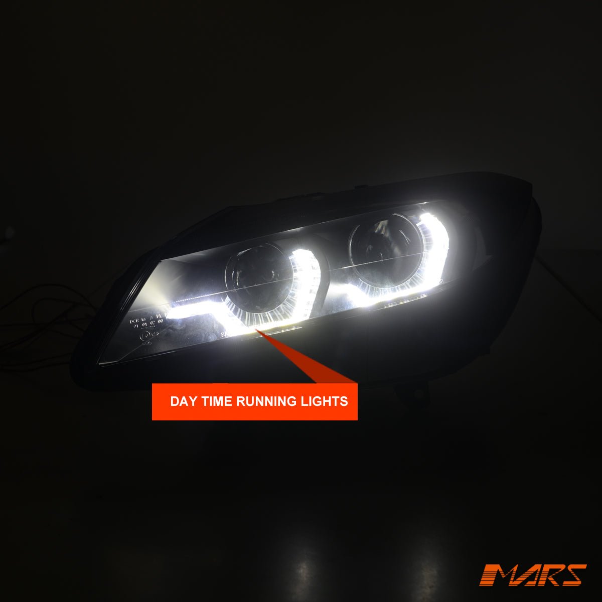 Black LED DRL Projector Head Lights with Sequential Indicators for BMW Z4 E89 LCI 2014 - 2016 - Mars Performance