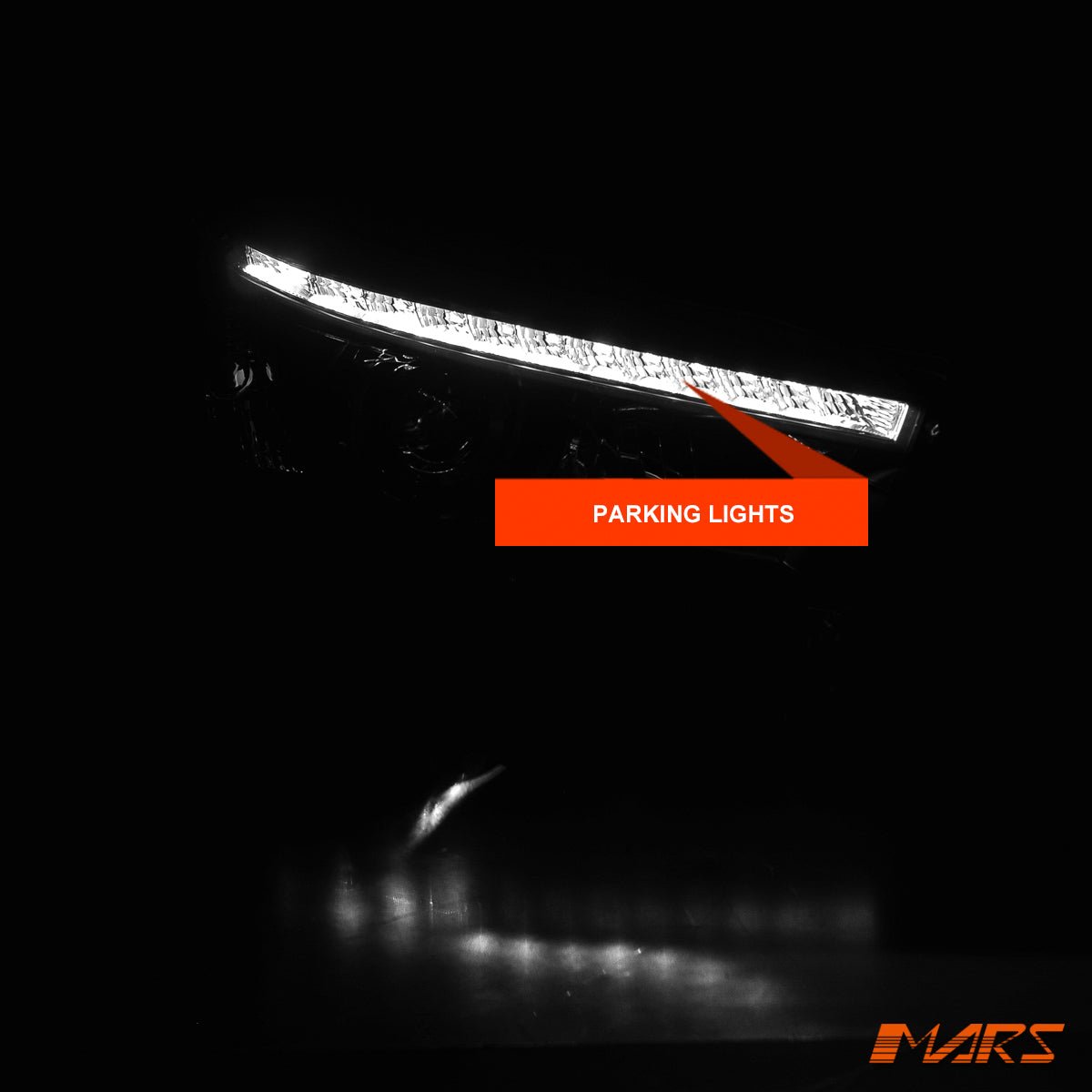 Black LED Real DRL Projector Head Lights with Sequential indicators for Toyota Hilux Revo Rocco 2015 - 2020 - Mars Performance