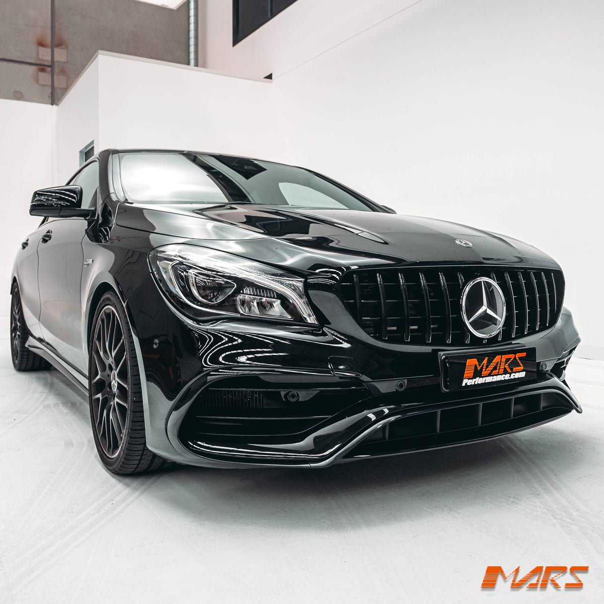 Black Panamericana Front Bumper Bar Grille Grill Bodykit for Mercedes - Benz CLA - Class X117 C117 2013 - 2019 & CLA45 AMG - Mars Performance