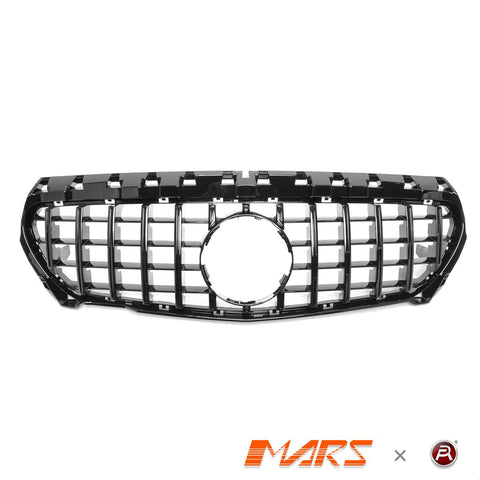 Black Panamericana Front Bumper Bar Grille Grill Bodykit for Mercedes - Benz CLA - Class X117 C117 2013 - 2019 & CLA45 AMG - Mars Performance