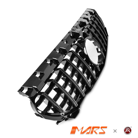 Black Panamericana Front Bumper Bar Grille Grill Bodykit for Mercedes - Benz CLA - Class X117 C117 2013 - 2019 & CLA45 AMG - Mars Performance