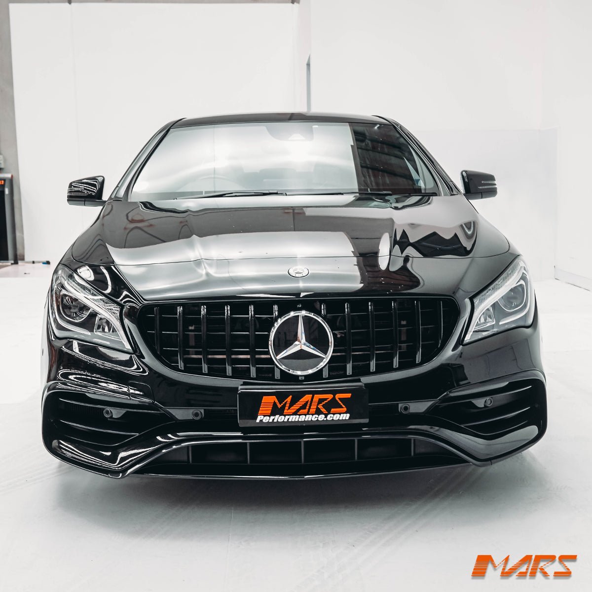 Black Panamericana Front Bumper Bar Grille Grill Bodykit for Mercedes - Benz CLA - Class X117 C117 2013 - 2019 & CLA45 AMG - Mars Performance
