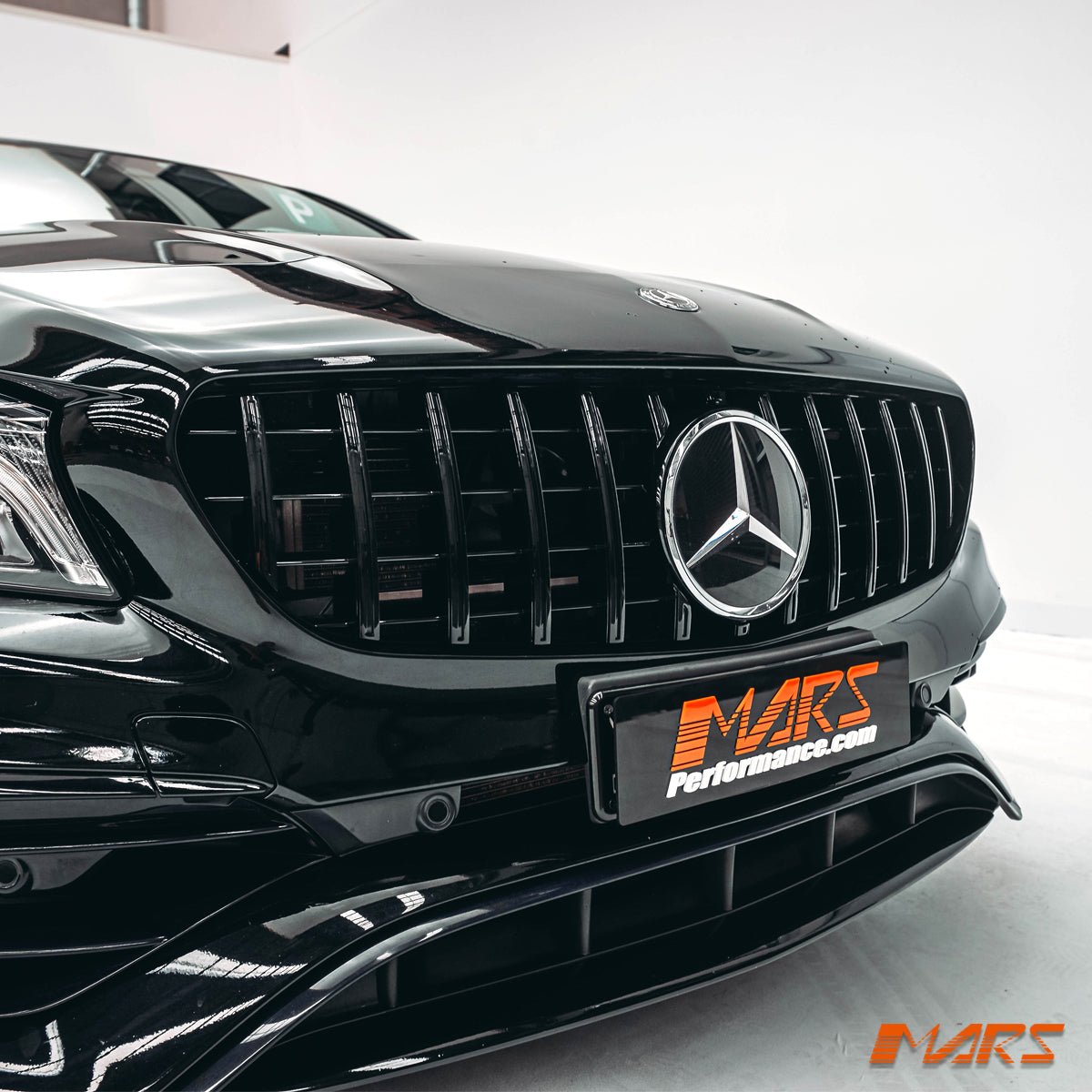 Black Panamericana Front Bumper Bar Grille Grill Bodykit for Mercedes - Benz CLA - Class X117 C117 2013 - 2019 & CLA45 AMG - Mars Performance