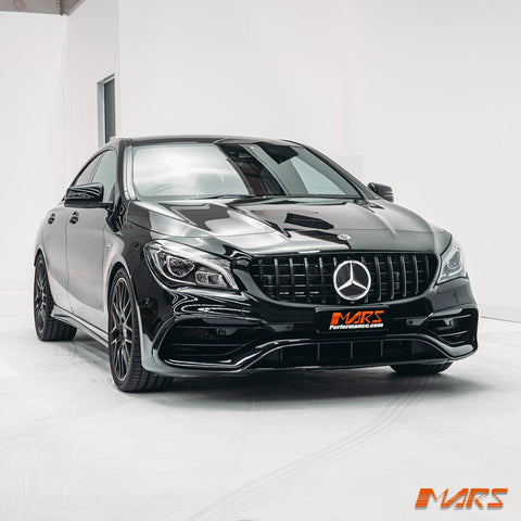 Black Panamericana Front Bumper Bar Grille Grill Bodykit for Mercedes - Benz CLA - Class X117 C117 2013 - 2019 & CLA45 AMG - Mars Performance