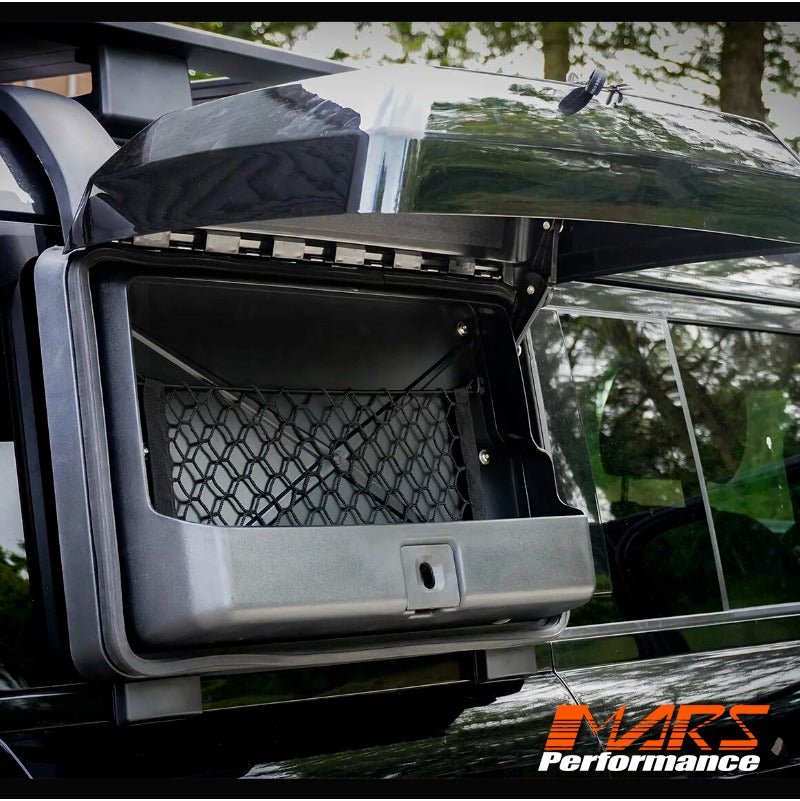 Black Side mount Storage Box Window Storage for Land Rover Defender L663 90 110 130 2020 - 2025 - Mars Performance