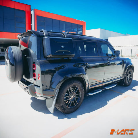 Black Side mount Storage Box Window Storage for Land Rover Defender L663 90 110 130 2020 - 2025 - Mars Performance