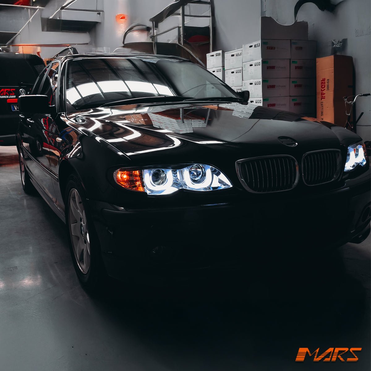 Black Vision Projector Head Lights for BMW 3 - Series E46 Sedan & Wagon 2002 - 2005 - Mars Performance