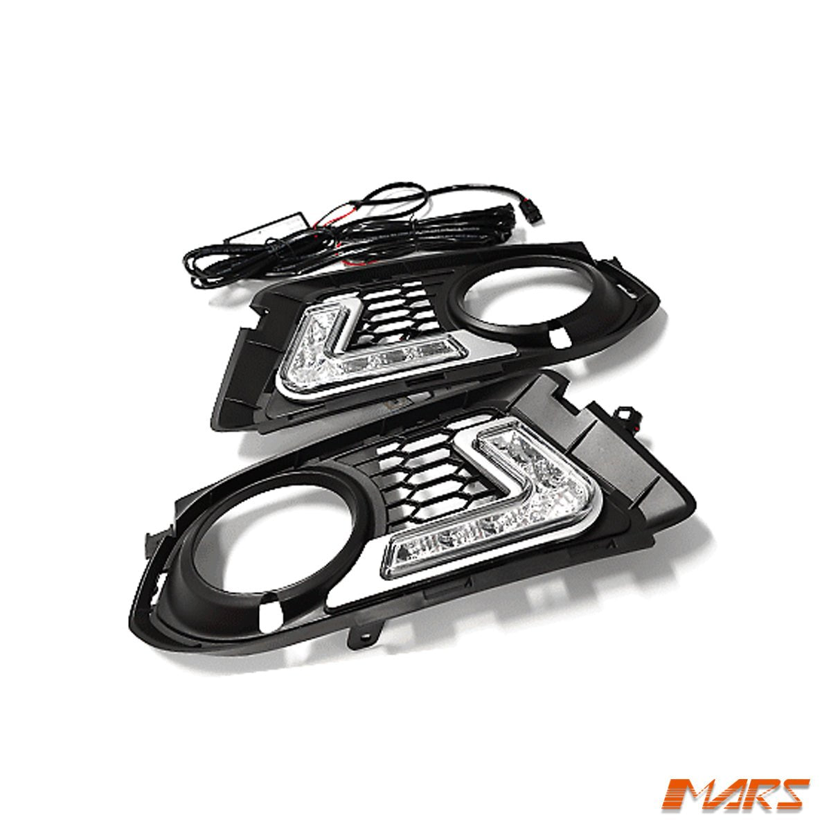 BMW E92 E93 LCI 2010 - 2013 M Tech Sport MARS Bumper Bar LED DRL Day - Time Fog Lights Cover Grille - Mars Performance