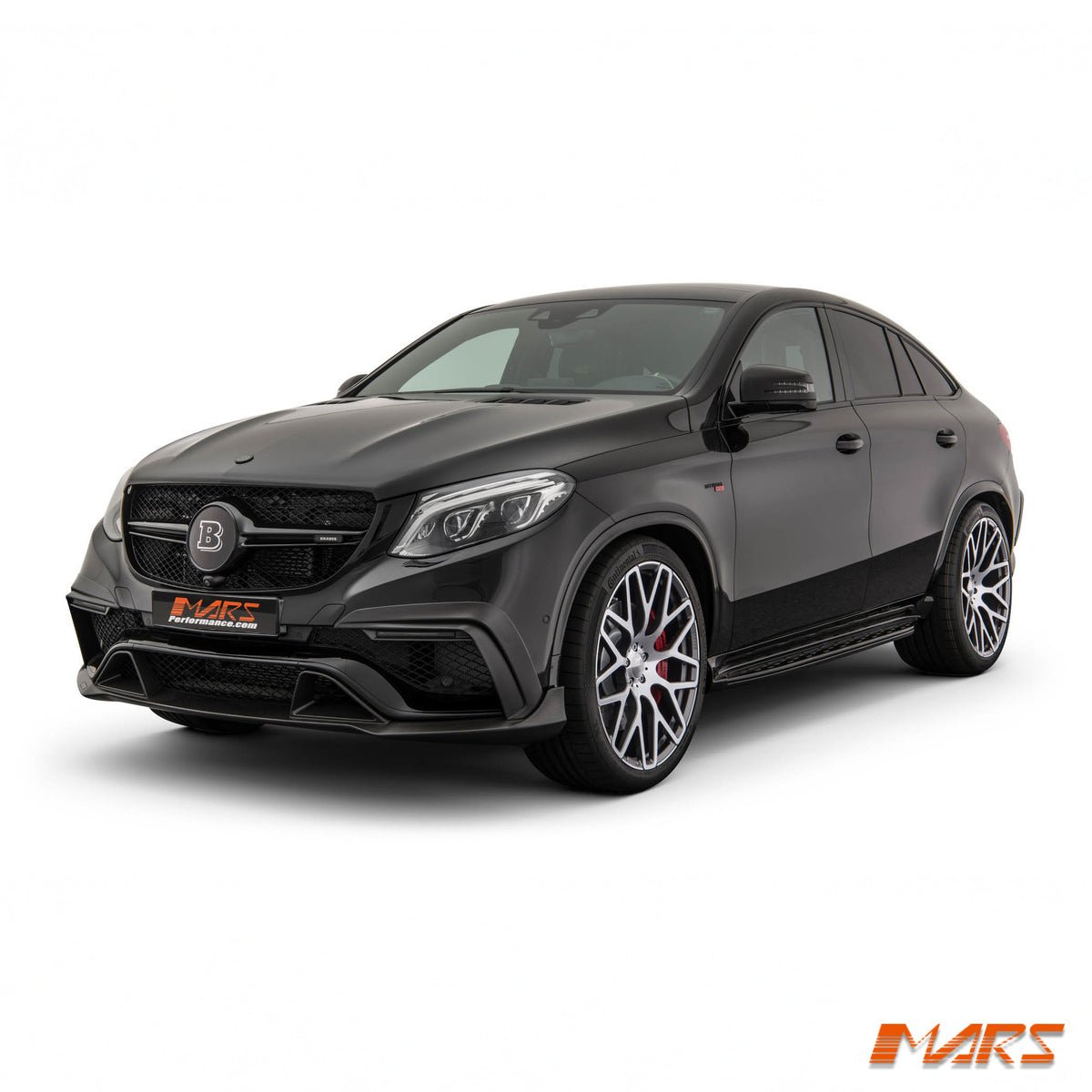 Brabus Style Carbon Fibre Front Bumper Bar Lip Spoiler Bodykit for Mercedes - Benz GLE Class W166 & C292 GLE63 AMG 2015 - 2019 - Mars Performance