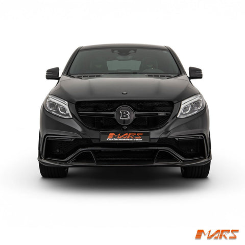 Brabus Style Carbon Fibre Front Bumper Bar Lip Spoiler Bodykit for Mercedes - Benz GLE Class W166 & C292 GLE63 AMG 2015 - 2019 - Mars Performance