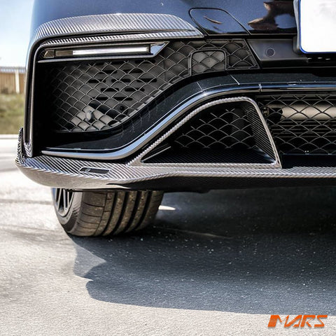 Brabus Style Carbon Fibre Front Bumper Bar Lip Spoiler Bodykit for Mercedes - Benz GLE Class W166 & C292 GLE63 AMG 2015 - 2019 - Mars Performance