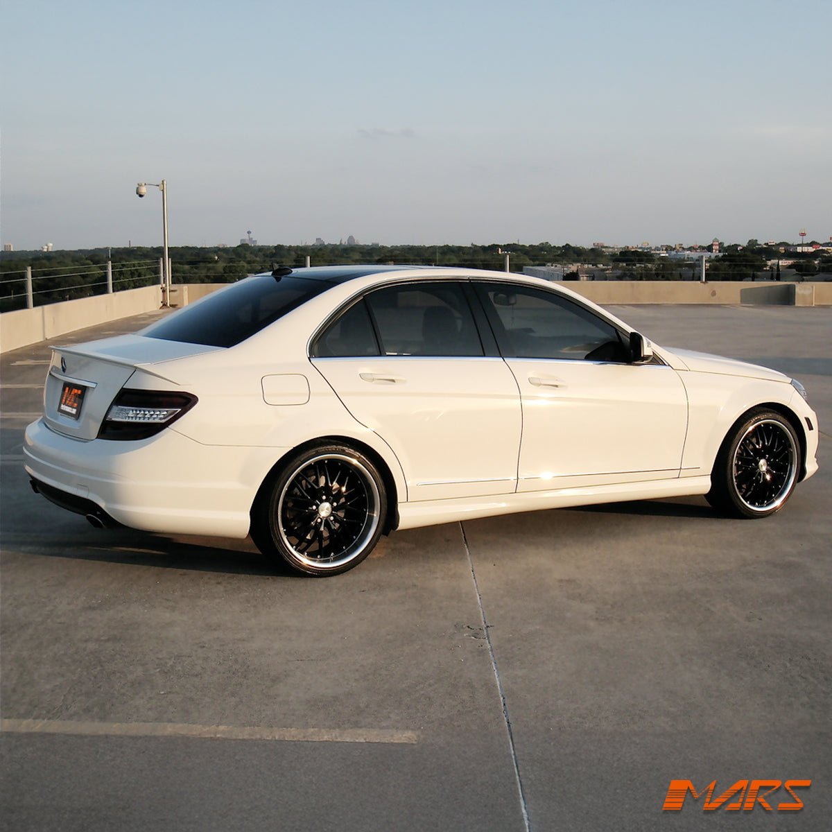 Brabus Style unpainted Rear Trunk Lip Spoiler Bodykit for Mercedes - Benz C - Class W204 Sedan & C63 AMG 2007 - 2014 - Mars Performance