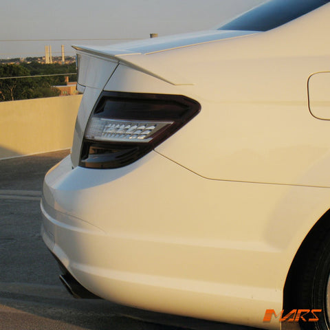 Brabus Style unpainted Rear Trunk Lip Spoiler Bodykit for Mercedes - Benz C - Class W204 Sedan & C63 AMG 2007 - 2014 - Mars Performance