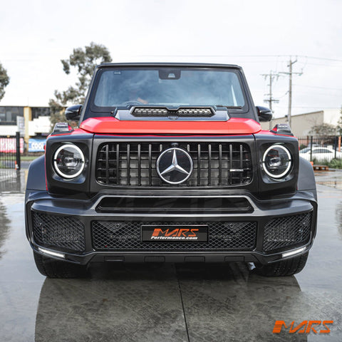 Brabus WideStar Style Front Bumper Bar & Grill Bodykit for Mercedes - Benz G - Class W464 W463A & G63 AMG 2019 - 2024 - Mars Performance