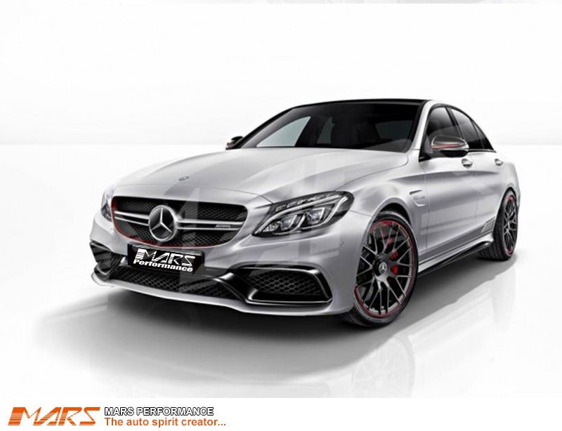 C63 - S AMG Style Metal Fender Guard for Mercedes - Benz C - Class W205 Sedan & S205 Wagon - Mars Performance