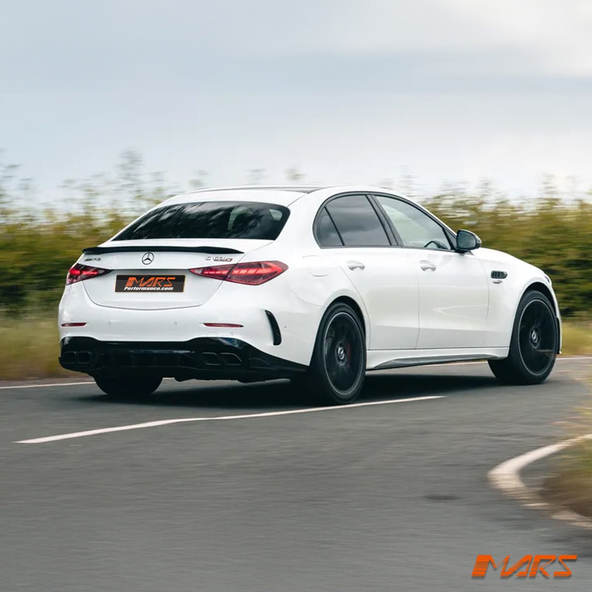 C63 - S AMG Style Rear Diffuser Bodykit for Mercedes - Benz C - Class W205 Sedan Sport Bumper Bar & C43 2022+ - Mars Performance