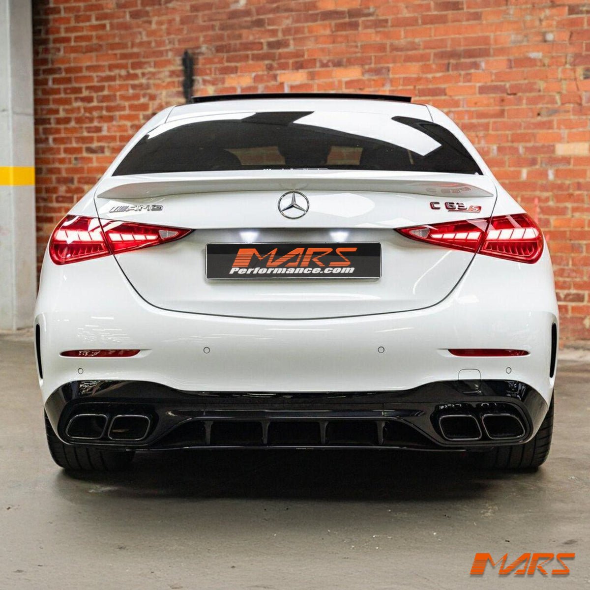 C63 - S AMG Style Rear Diffuser Bodykit for Mercedes - Benz C - Class W205 Sedan Sport Bumper Bar & C43 2022+ - Mars Performance