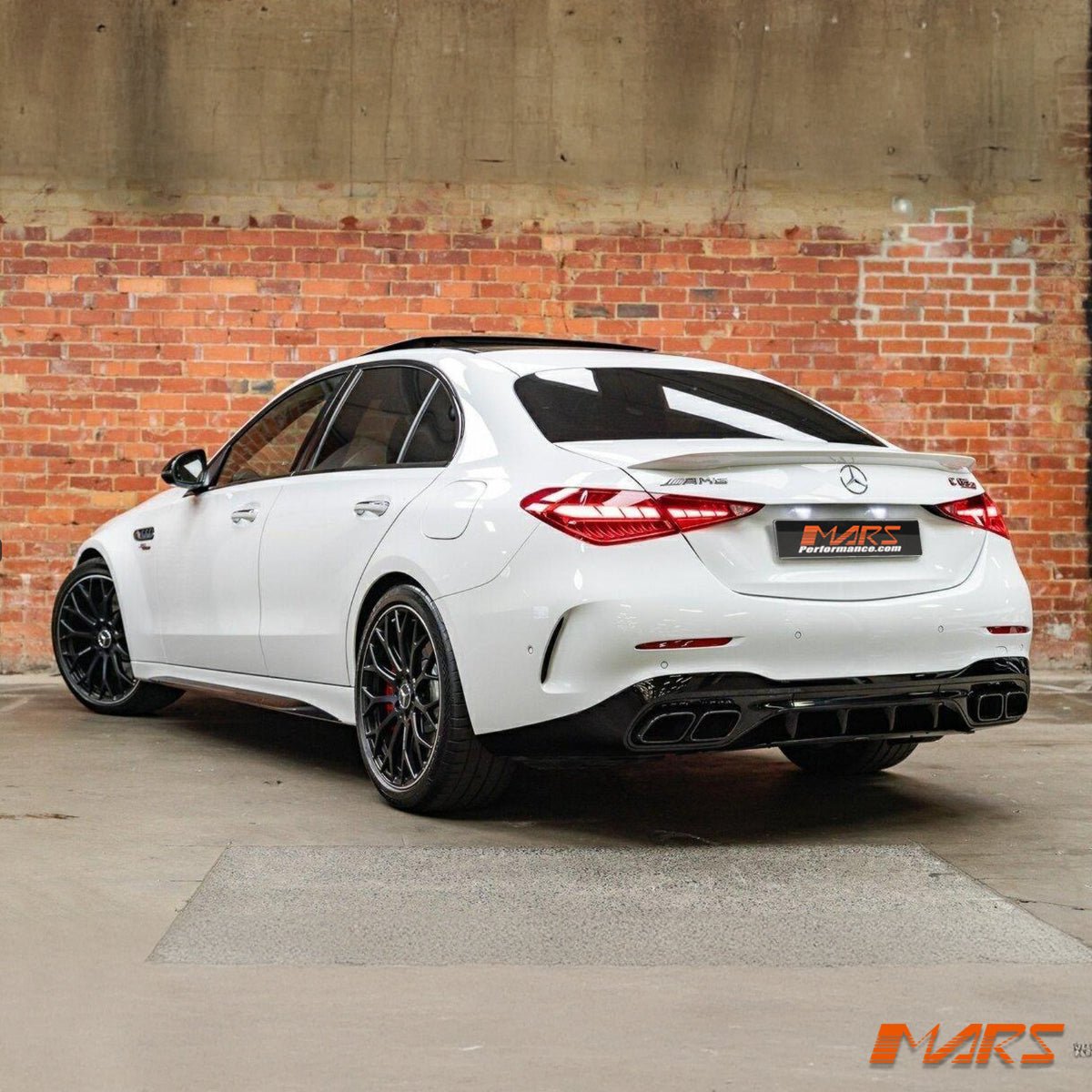 C63 - S AMG Style Rear Diffuser Bodykit for Mercedes - Benz C - Class W205 Sedan Sport Bumper Bar & C43 2022+ - Mars Performance