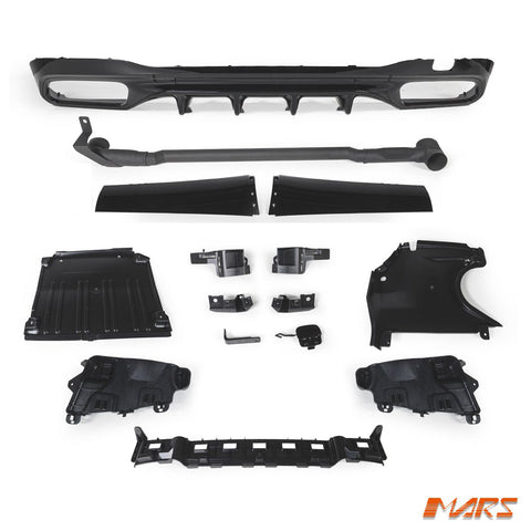 C63 - S AMG Style Rear Diffuser Bodykit for Mercedes - Benz C - Class W205 Sedan Sport Bumper Bar & C43 2022+ - Mars Performance