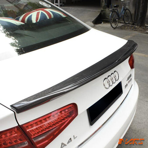 Caractere Style Carbon Fibre Rear Trunk Lip Spoiler Bodykit for AUDI A4 B8 4 Doors Sedan 2012 - 2015 - Mars Performance
