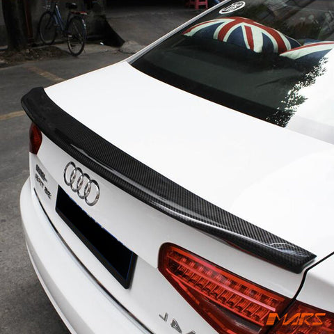 Caractere Style Carbon Fibre Rear Trunk Lip Spoiler Bodykit for AUDI A4 B8 4 Doors Sedan 2012 - 2015 - Mars Performance