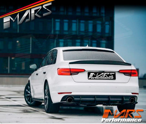 Caractere Style Carbon Fibre Rear Trunk Lip Spoiler Wing Bodykit for AUDI A4 S4 B9 4 Doors Sedan 2016 - 2024 - Mars Performance