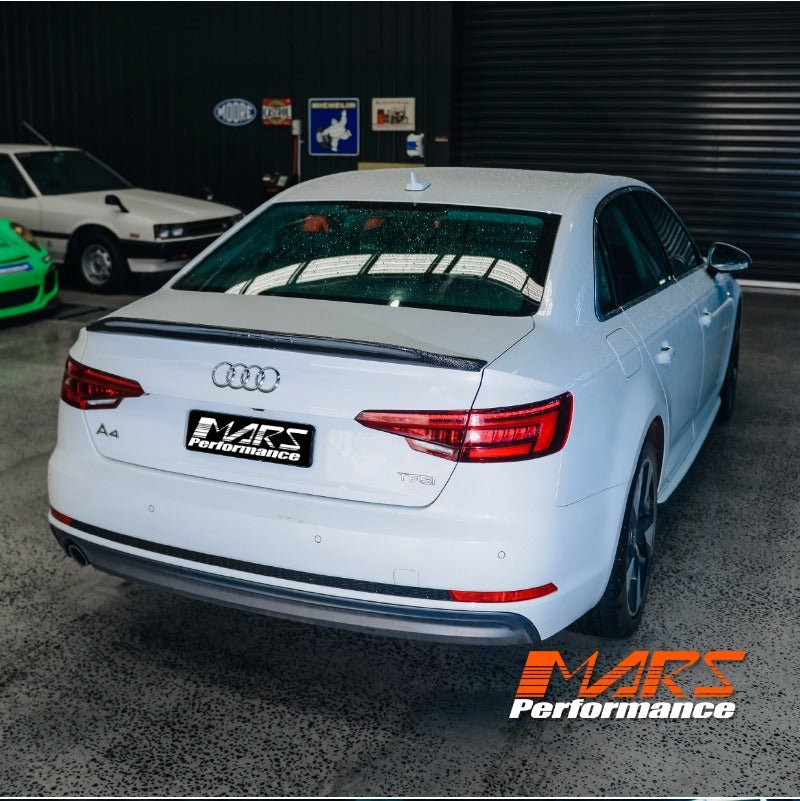 Caractere Style Carbon Fibre Rear Trunk Lip Spoiler Wing Bodykit for AUDI A4 S4 B9 4 Doors Sedan 2016 - 2024 - Mars Performance
