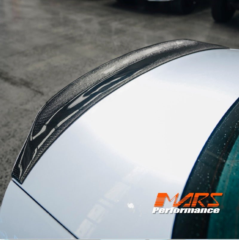 Caractere Style Carbon Fibre Rear Trunk Lip Spoiler Wing Bodykit for AUDI A4 S4 B9 4 Doors Sedan 2016 - 2024 - Mars Performance