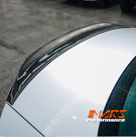 Caractere Style Carbon Fibre Rear Trunk Lip Spoiler Wing Bodykit for AUDI A4 S4 B9 4 Doors Sedan 2016 - 2024 - Mars Performance