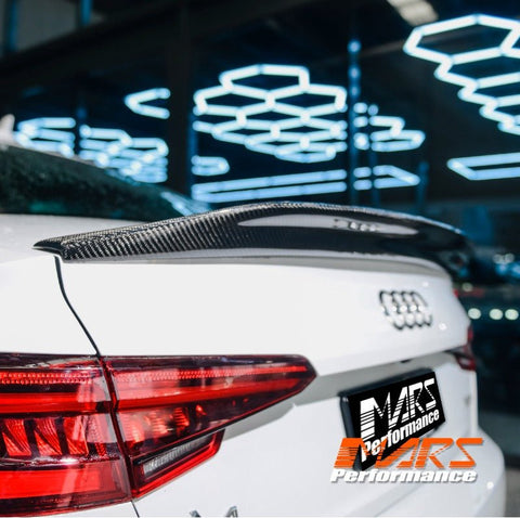 Caractere Style Carbon Fibre Rear Trunk Lip Spoiler Wing Bodykit for AUDI A4 S4 B9 4 Doors Sedan 2016 - 2024 - Mars Performance