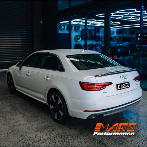 Caractere Style Carbon Fibre Rear Trunk Lip Spoiler Wing Bodykit for AUDI A4 S4 B9 4 Doors Sedan 2016 - 2024 - Mars Performance