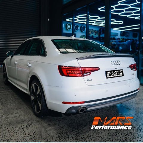 Caractere Style Carbon Fibre Rear Trunk Lip Spoiler Wing Bodykit for AUDI A4 S4 B9 4 Doors Sedan 2016 - 2024 - Mars Performance