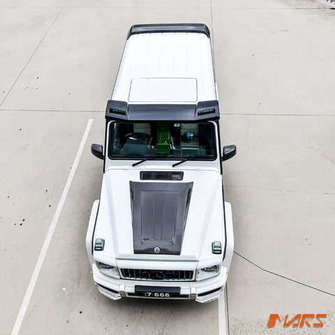 Carbon Fibre Brabus WideStar Style Bonnet Hood Top Vent Scoop Bodykit for Mercedes - Benz G - Class W463 1986 - 2018 & AMG G55 G63 - Mars Performance