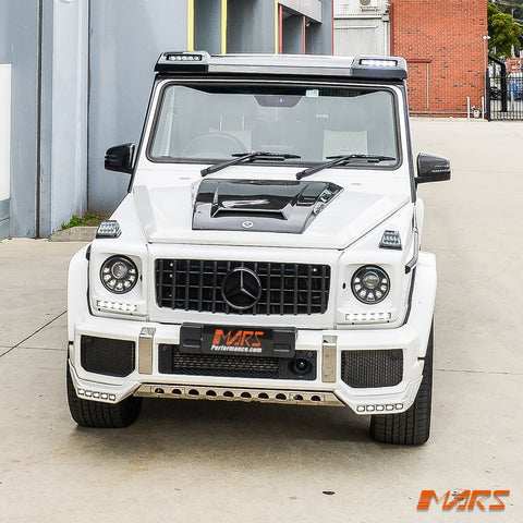 Carbon Fibre Brabus WideStar Style Bonnet Hood Top Vent Scoop Bodykit for Mercedes - Benz G - Class W463 1986 - 2018 & AMG G55 G63 - Mars Performance