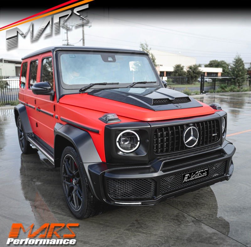 Carbon Fibre Brabus WideStar Style Bonnet / Hood Top Vent Scoop Bodykit for Mercedes - Benz G - Class W464 W463A & AMG G55 G63 - Mars Performance