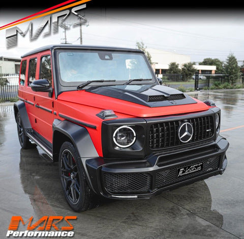 Carbon Fibre Brabus WideStar Style Bonnet / Hood Top Vent Scoop Bodykit for Mercedes - Benz G - Class W464 W463A & AMG G55 G63 - Mars Performance