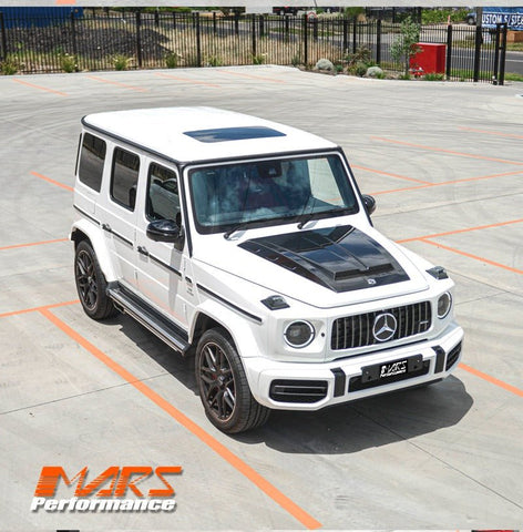 Carbon Fibre Brabus WideStar Style Bonnet / Hood Top Vent Scoop Bodykit for Mercedes - Benz G - Class W464 W463A & AMG G55 G63 - Mars Performance