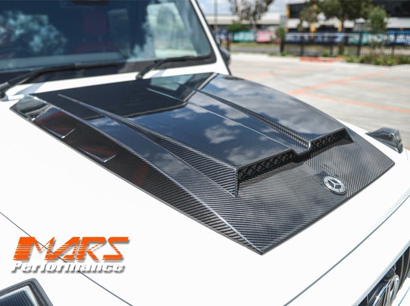 Carbon Fibre Brabus WideStar Style Bonnet / Hood Top Vent Scoop Bodykit for Mercedes - Benz G - Class W464 W463A & AMG G55 G63 - Mars Performance