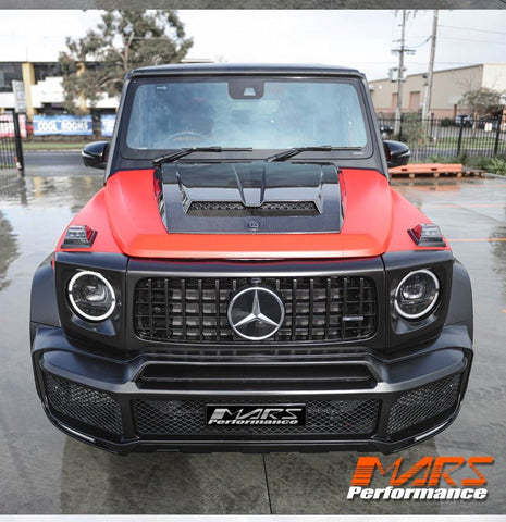 Carbon Fibre Brabus WideStar Style Bonnet / Hood Top Vent Scoop Bodykit for Mercedes - Benz G - Class W464 W463A & AMG G55 G63 - Mars Performance