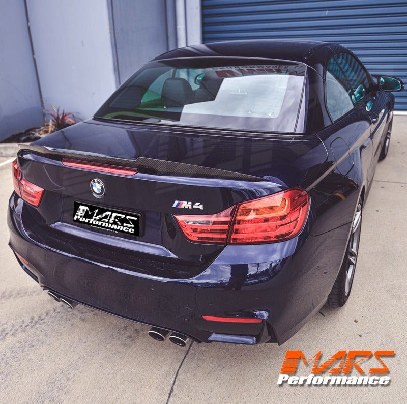 Carbon Fibre F82 M4 Style Rear Trunk Lip Spoiler Bodykit for BMW 4 - Series F33 Convertible & F83 M4 - Mars Performance