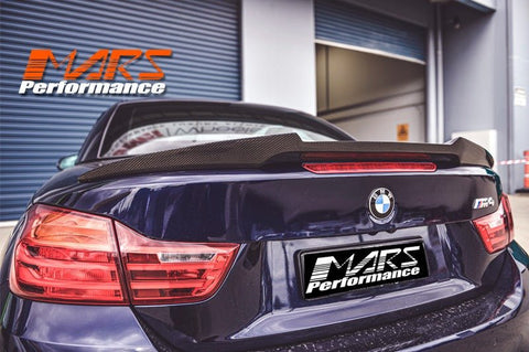 Carbon Fibre F82 M4 Style Rear Trunk Lip Spoiler Bodykit for BMW 4 - Series F33 Convertible & F83 M4 - Mars Performance