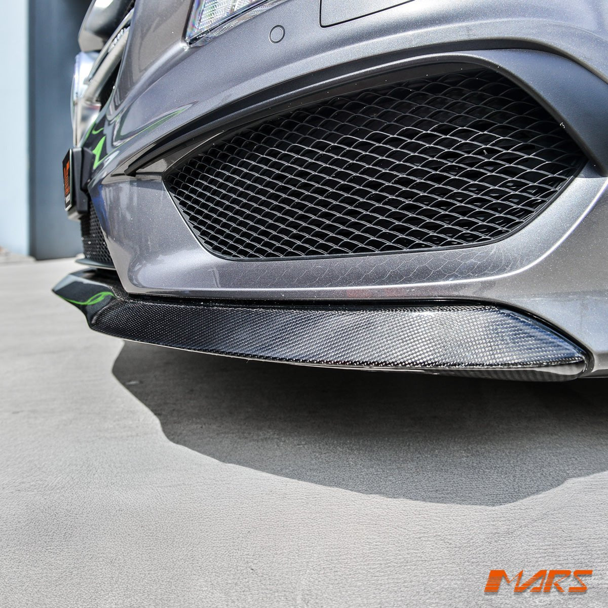 Carbon Fibre Front bumper bar Lip Spoiler cover Trim for Mercedes - Benz CLA - Class C117 X117 CLA45 AMG 13 - 16 - Mars Performance